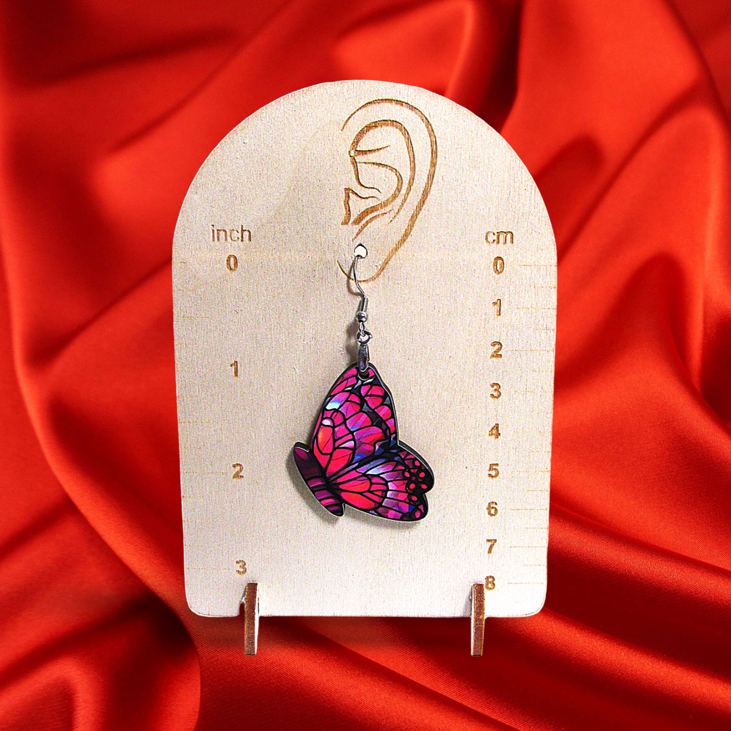 Butterfly Shaped Sublimated Earrings