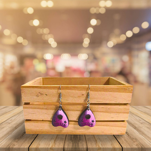 Planchette Shaped Sublimated Earring 1 inch