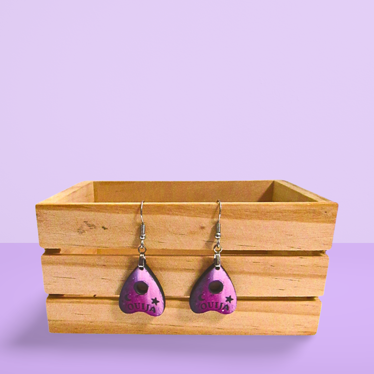 Planchette Shaped Sublimated Earring 1 inch