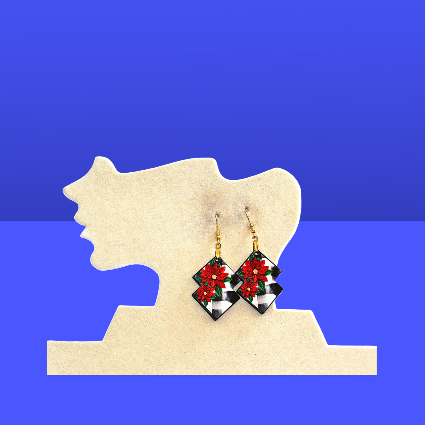 Double Boho Shaped Sublimated Earrings