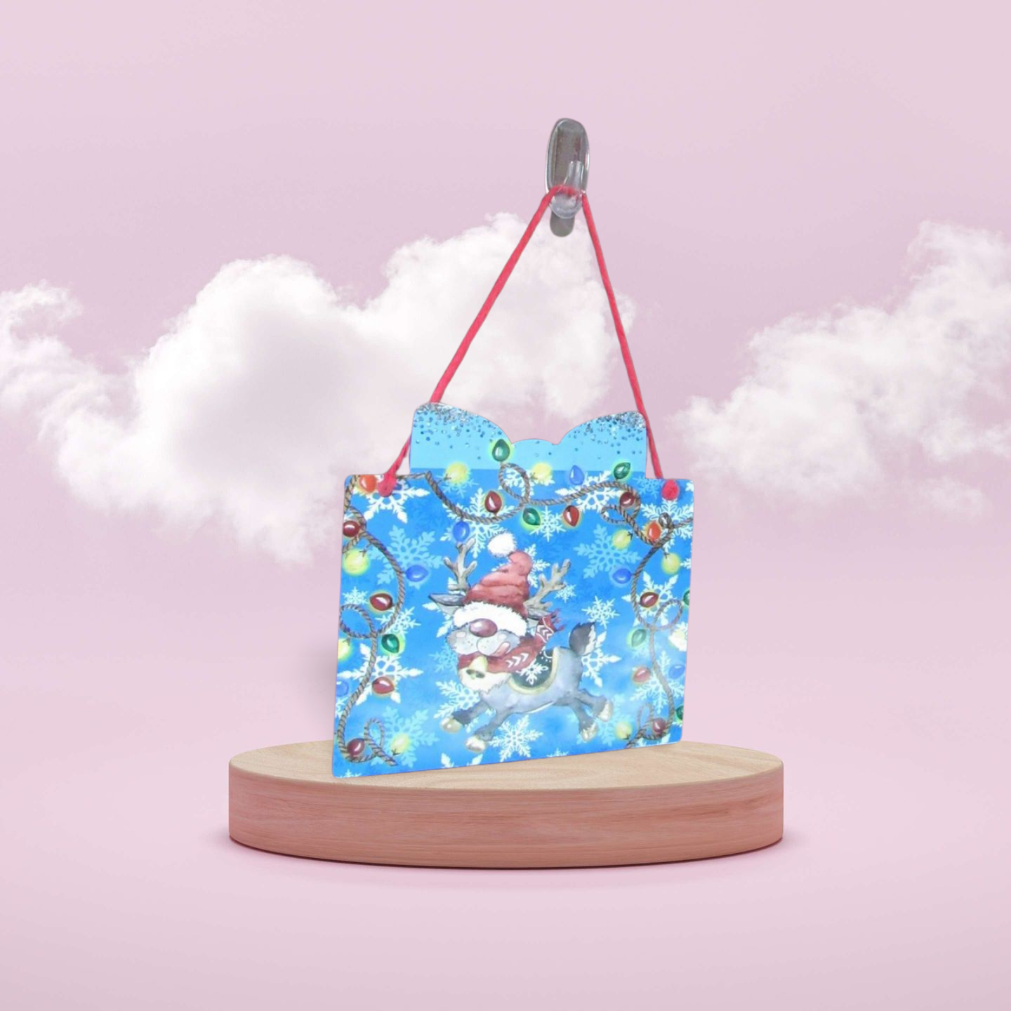 Gift Shaped Sublimated Door Hanger