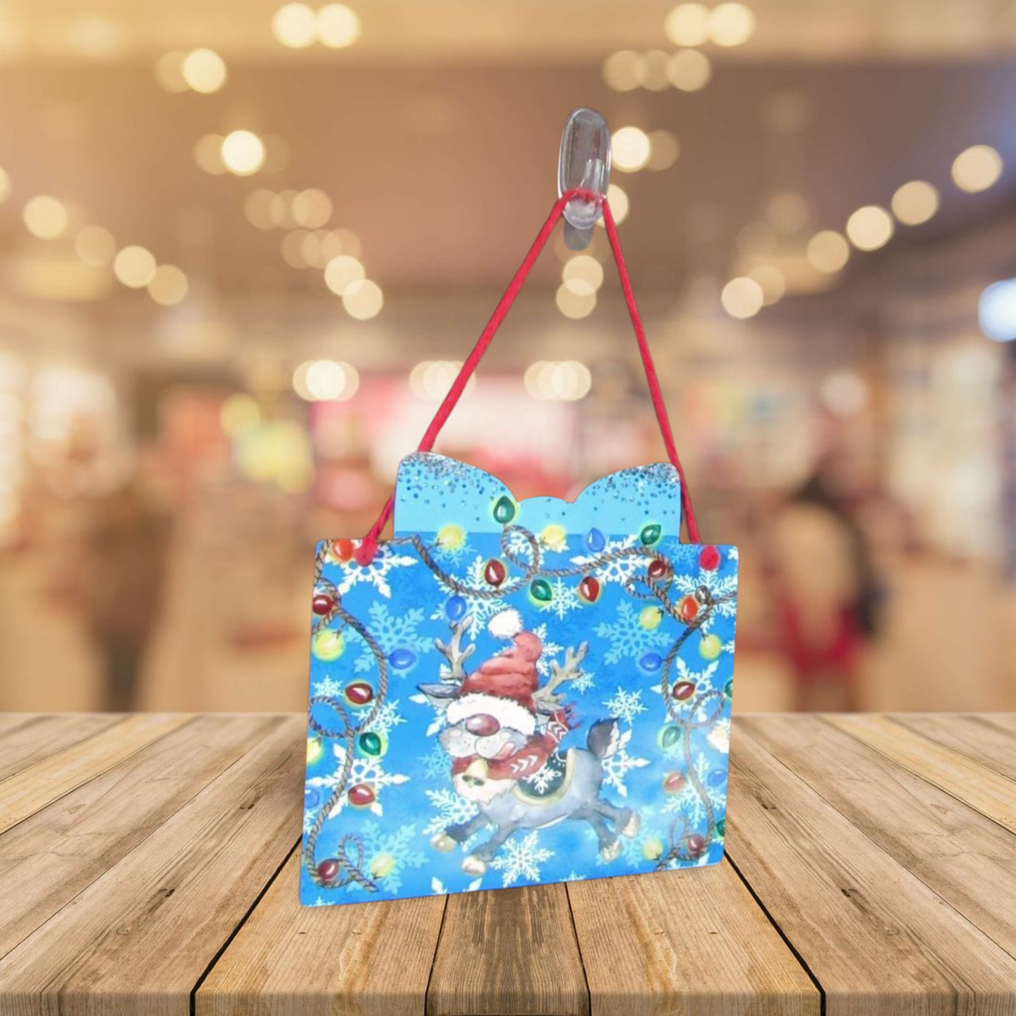 Gift Shaped Sublimated Door Hanger