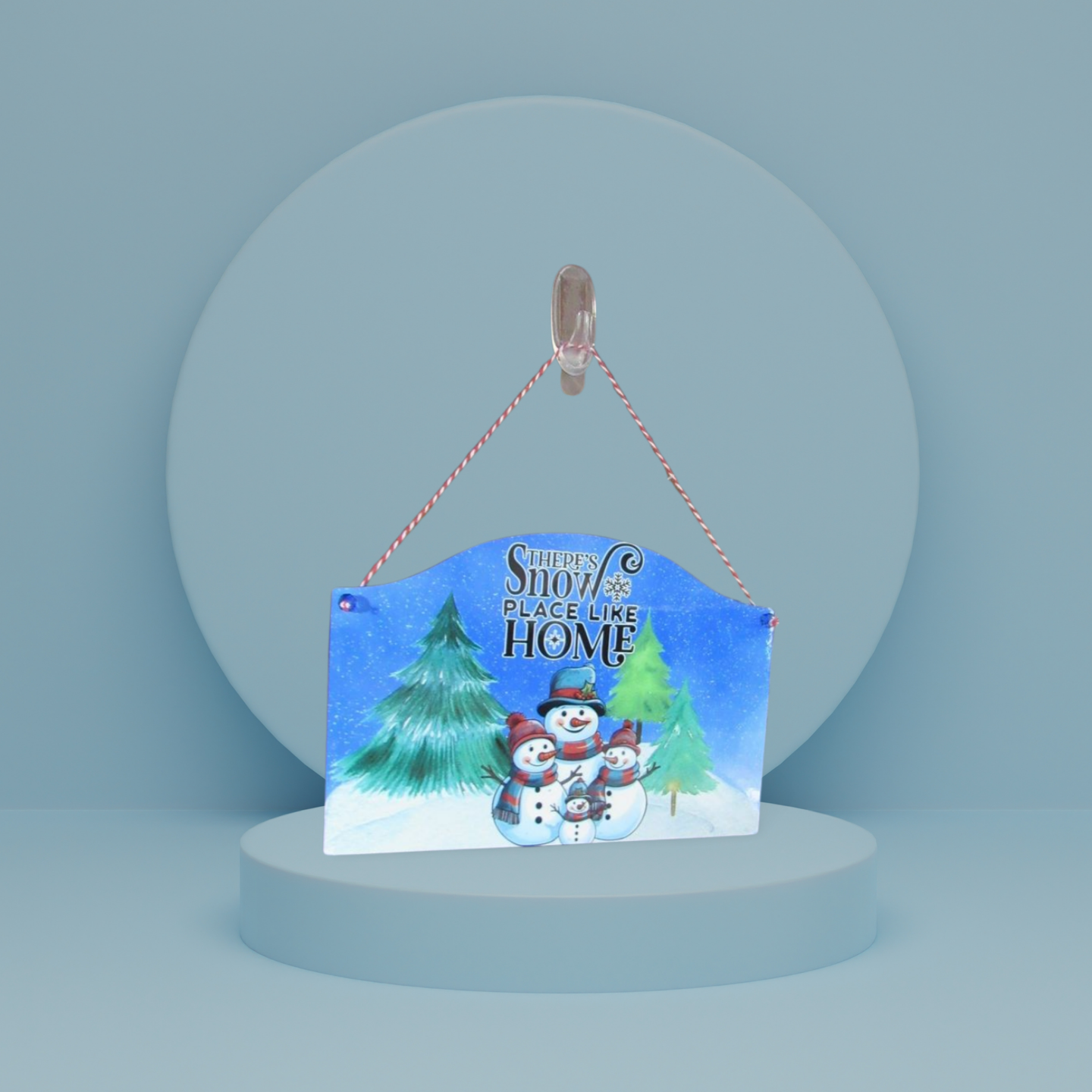 Rounded Top Shaped Sublimated Door Hanger