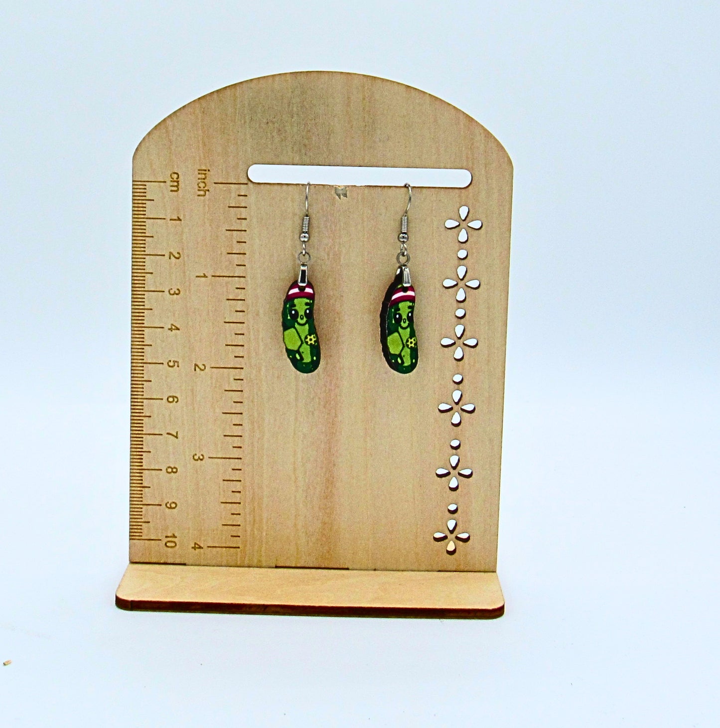MDF-Pickle Shaped Sublimated Earrings 1 inch