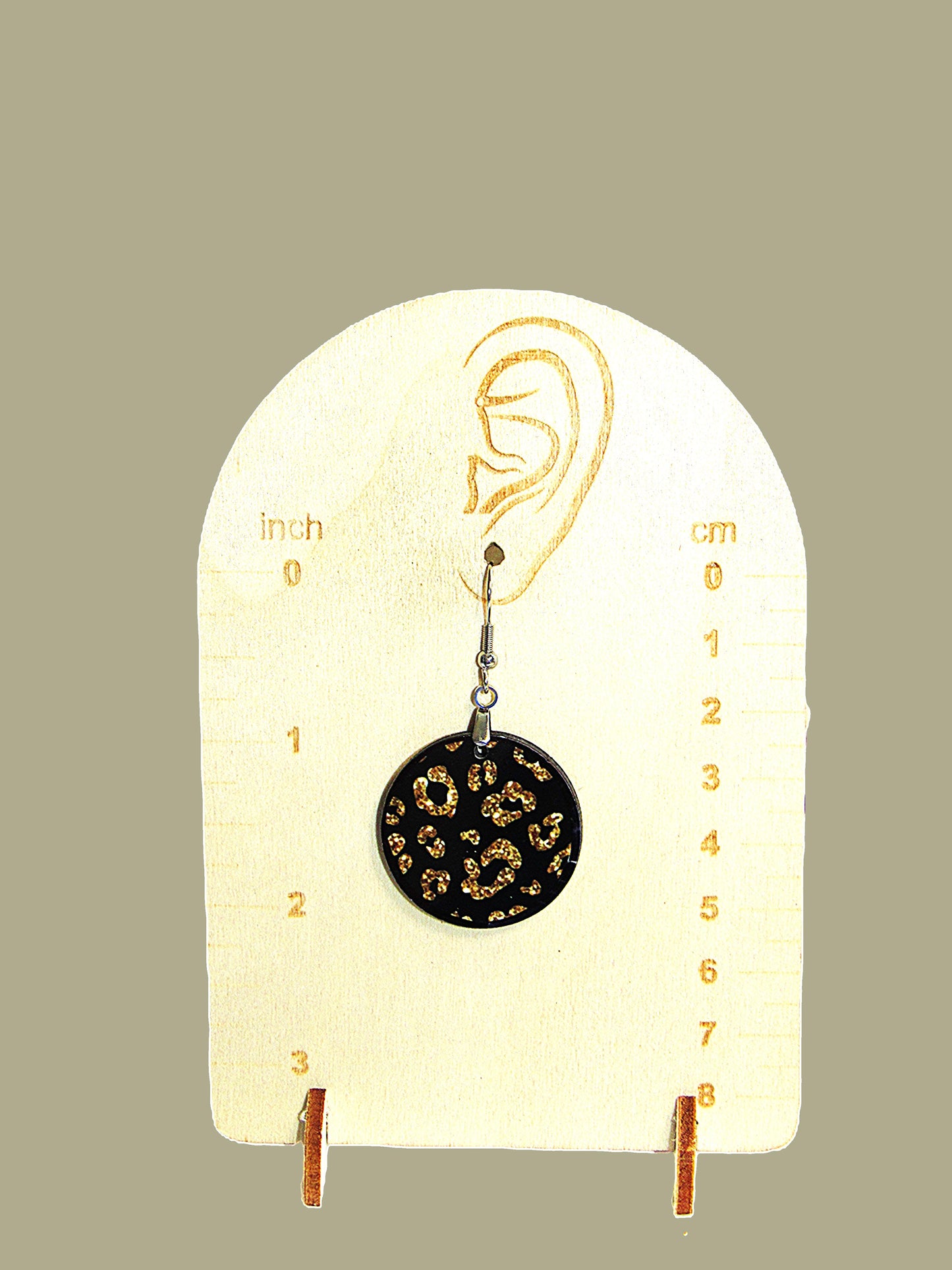 Round Shaped Sublimated 1 inch Earring