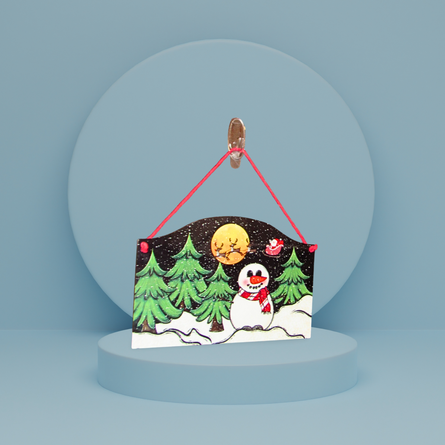 Rounded Top Shaped Sublimated Door Hanger