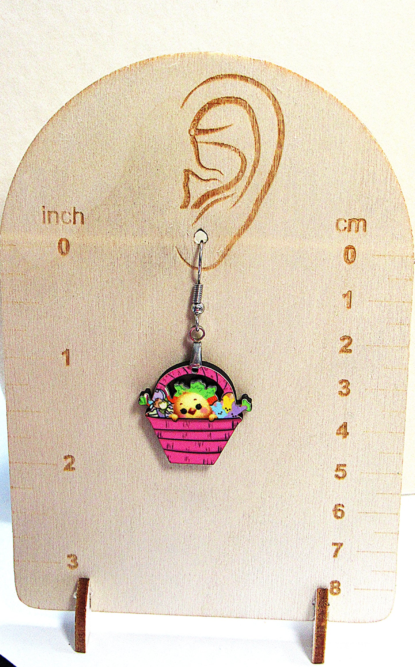 Basket Shaped Sublimated Earrings