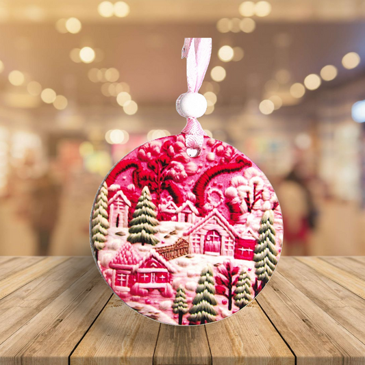 Round Shaped Sublimated Ornament