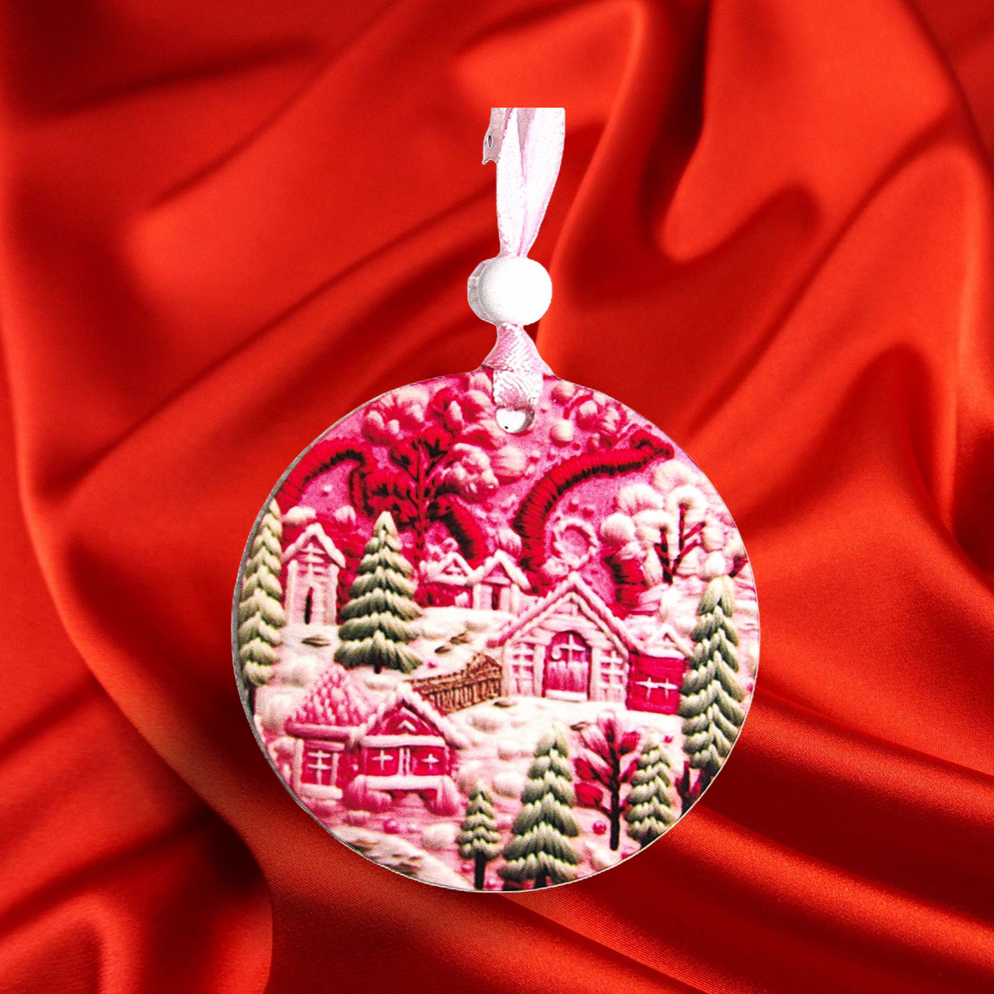 Round Shaped Sublimated Ornament