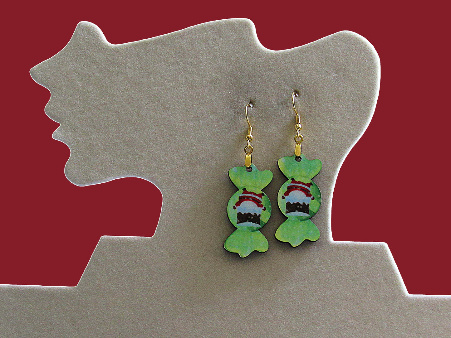 Candy Shaped Sublimated Earring