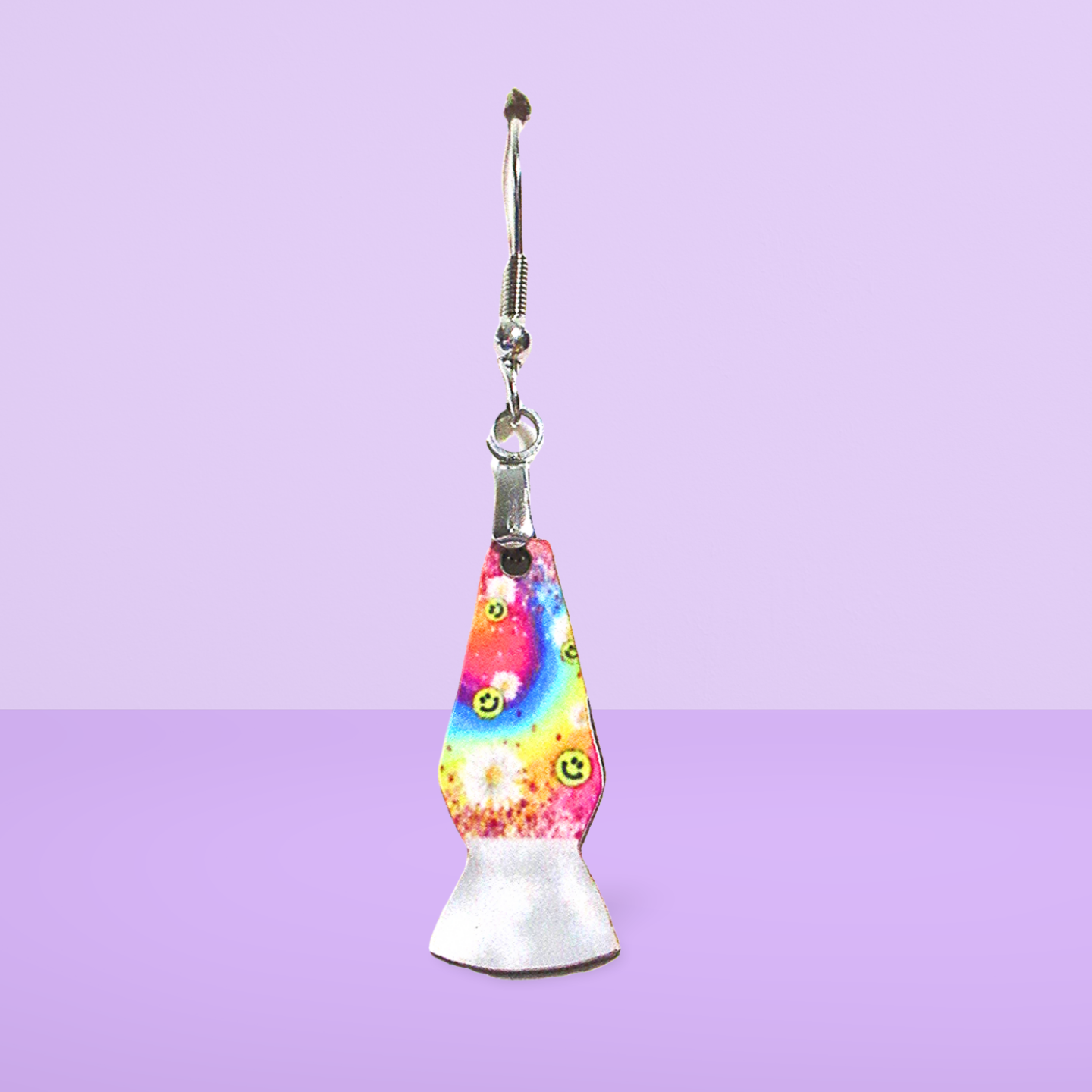 Lava Lamp Shaped Sublimented Earring