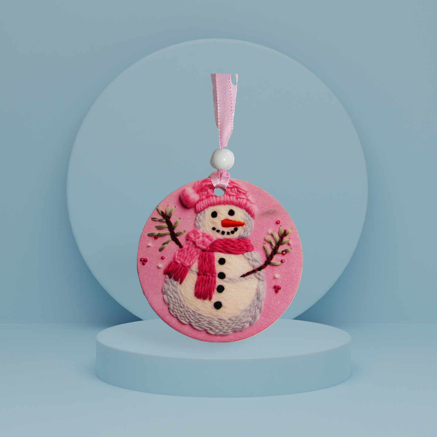 Round Shaped Sublimated Ornament