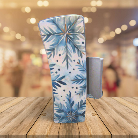 Snowflake themed Sublimated Large Hair Clip