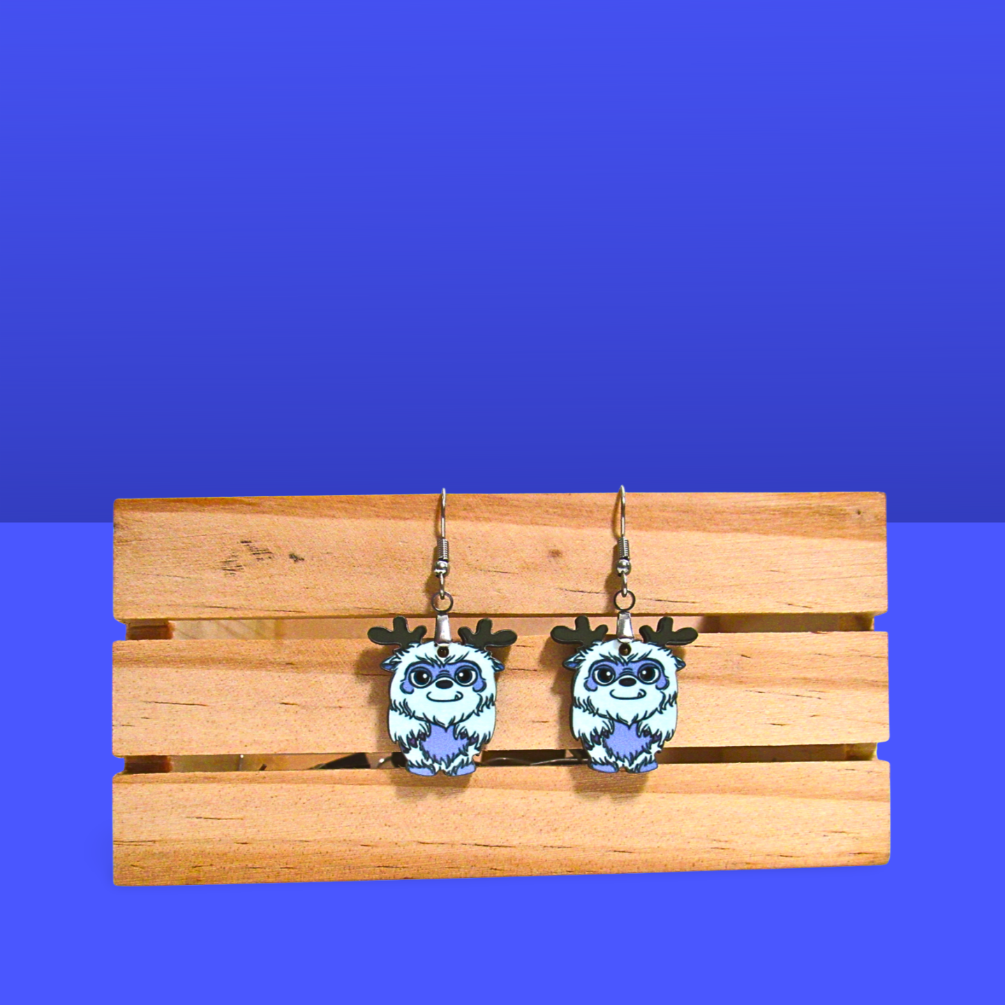 Reindeer Gnome Shaped Sublimated Earrings