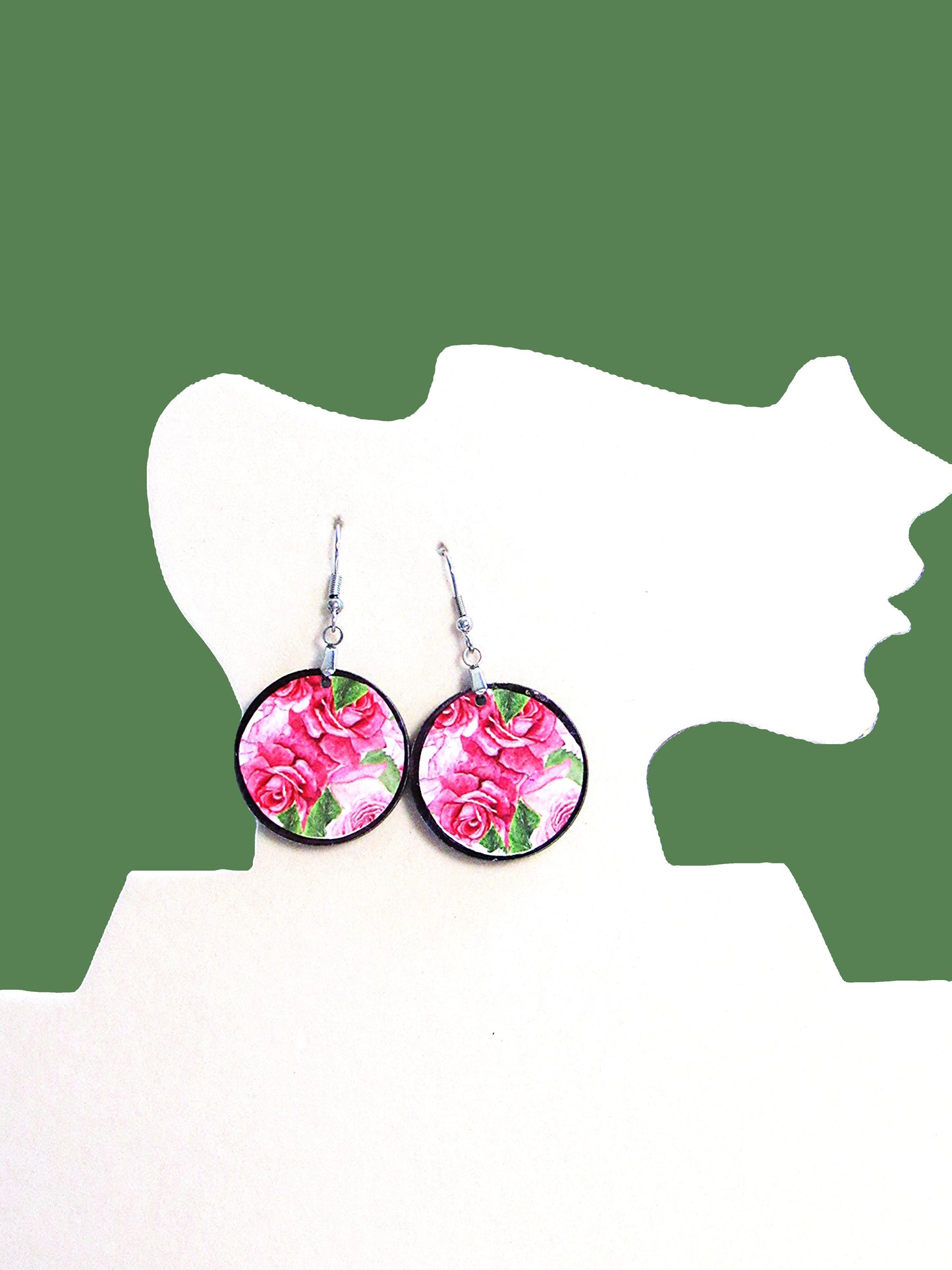 Round Shaped Sublimated 1 inch Earrings