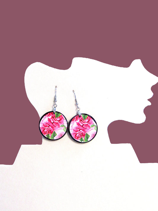 Round Shaped Sublimated 1 inch Earrings