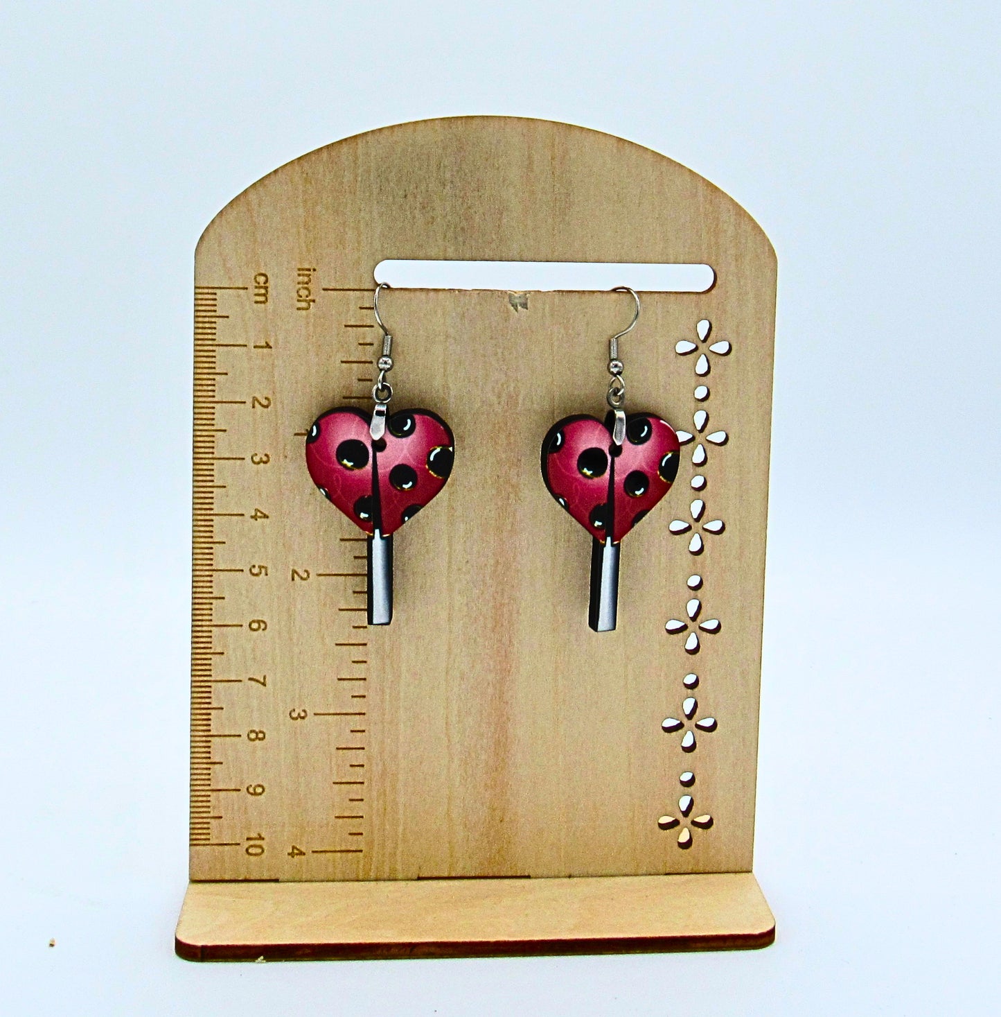 MDF-Sucker Shaped Sublimated Earrings 1.5 inch