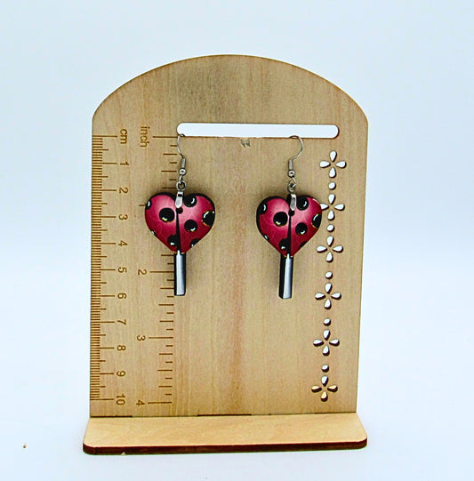 MDF-Sucker Shaped Sublimated Earrings 1.5 inch