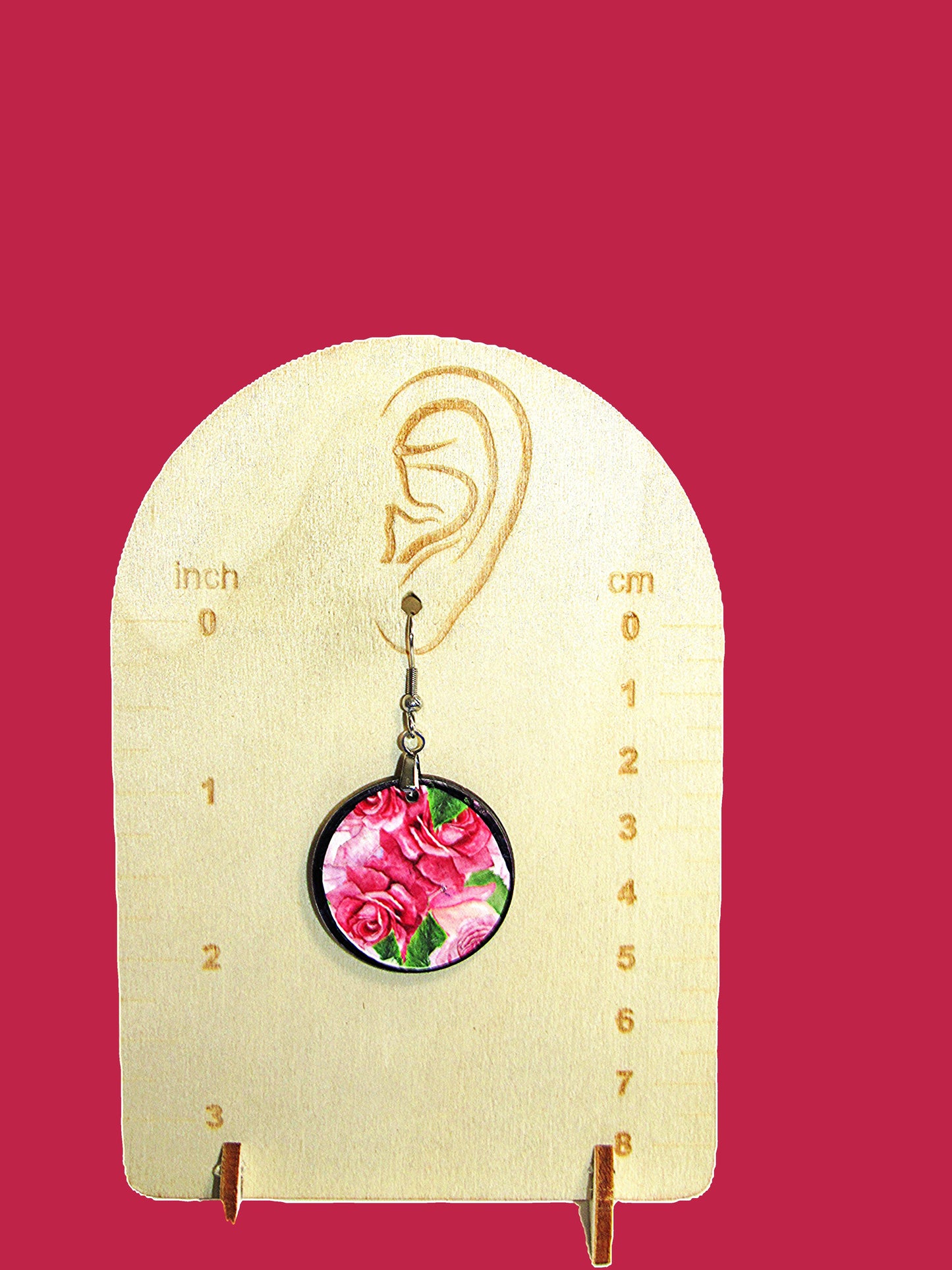 Round Shaped Sublimated 1 inch Earrings