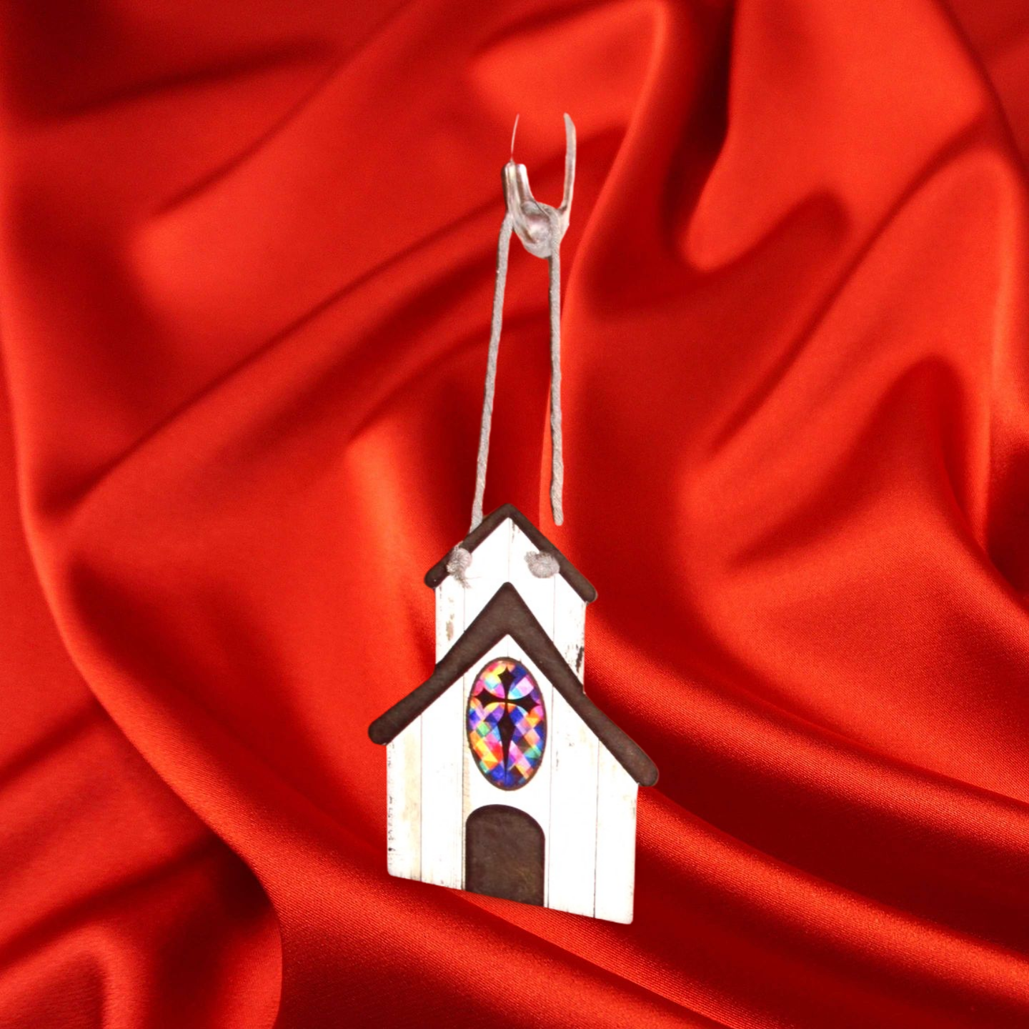 Church Shaped Sublimated Door Hanger