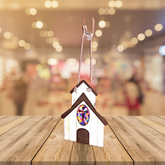 Church Shaped Sublimated Door Hanger