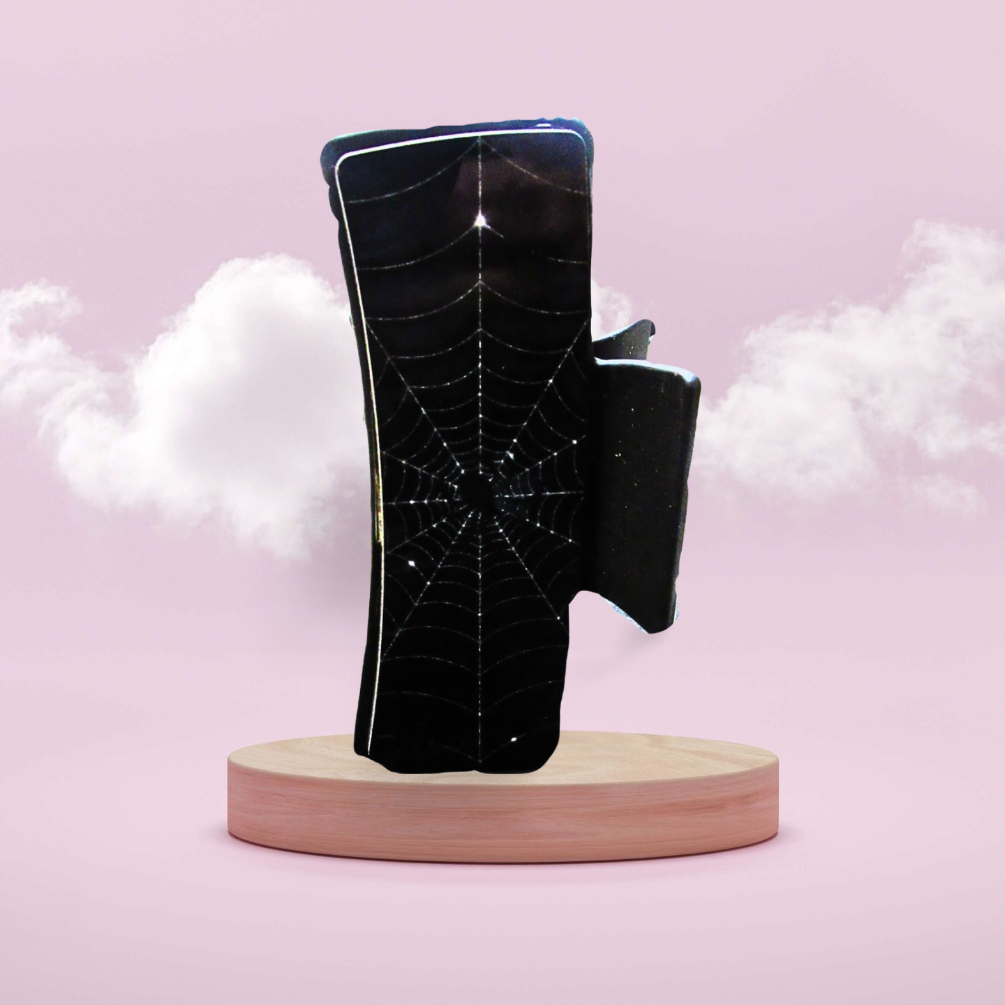 Spiderweb Themed Sublimated Hair Clip