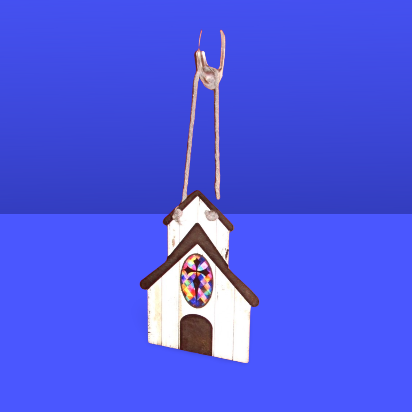 Church Shaped Sublimated Door Hanger