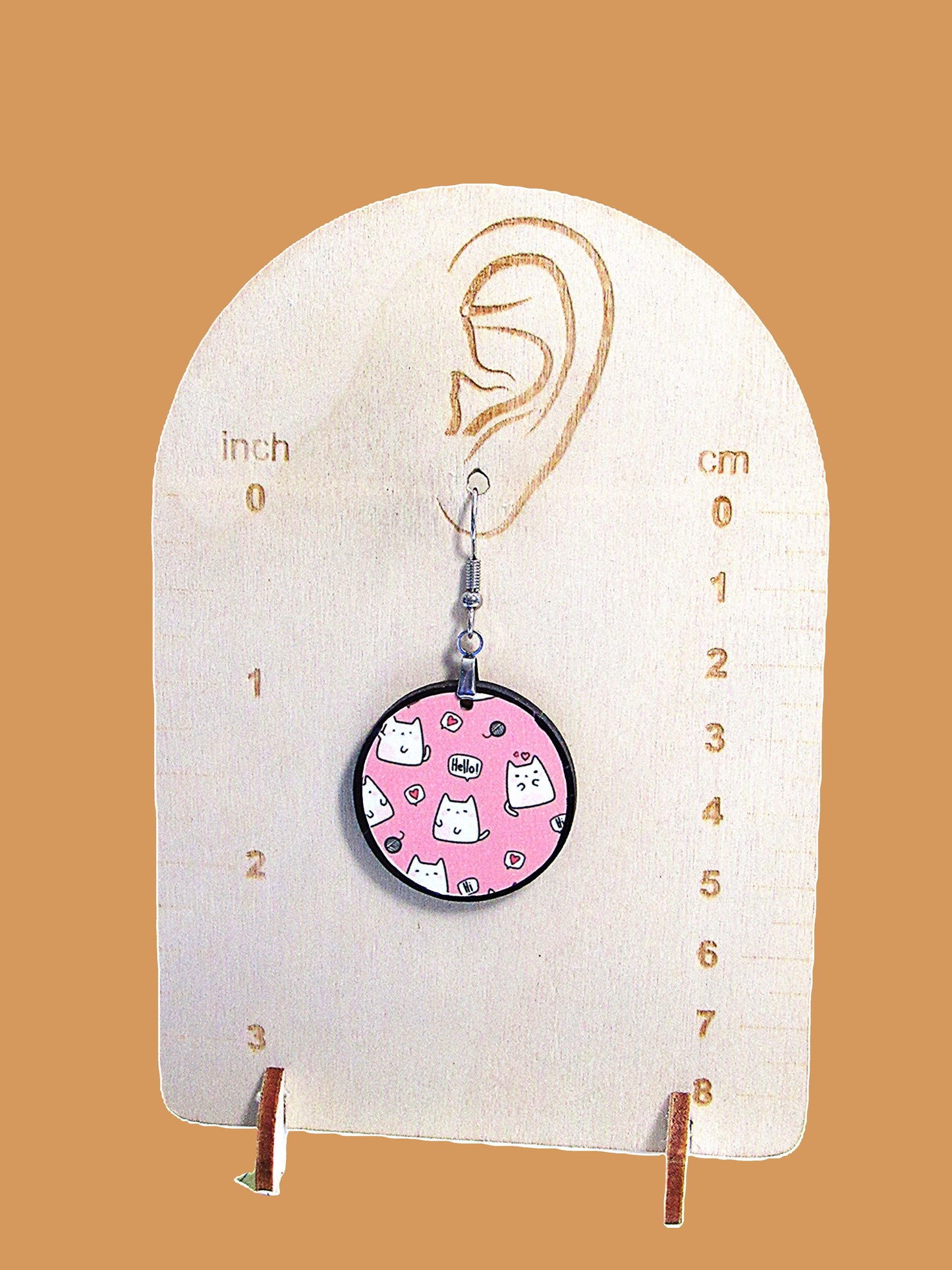 Round Shaped Sublimated 1 inch Earrings