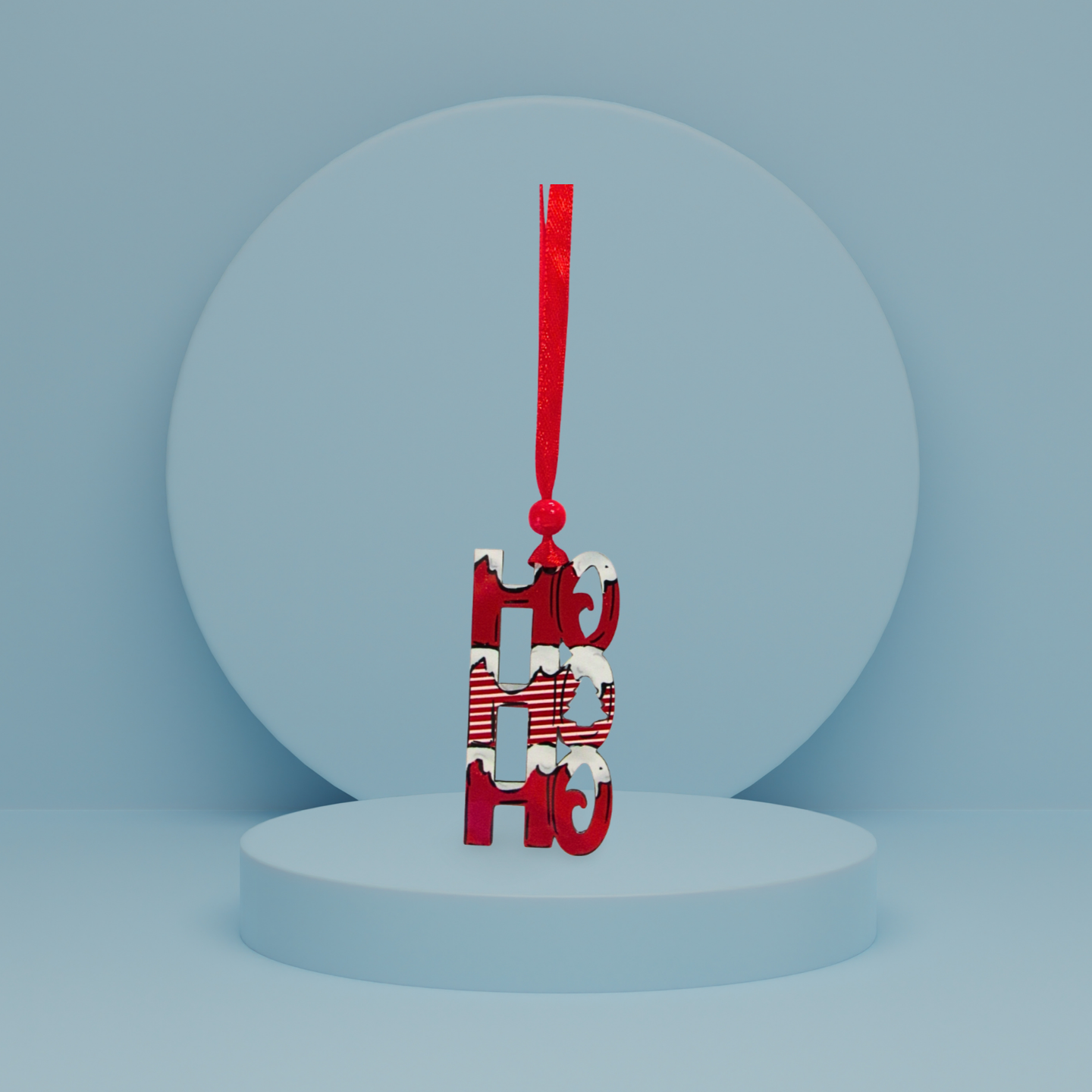 HOHOHO Shaped Sublimated Ornament