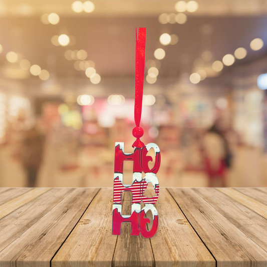 HOHOHO Shaped Sublimated Ornament