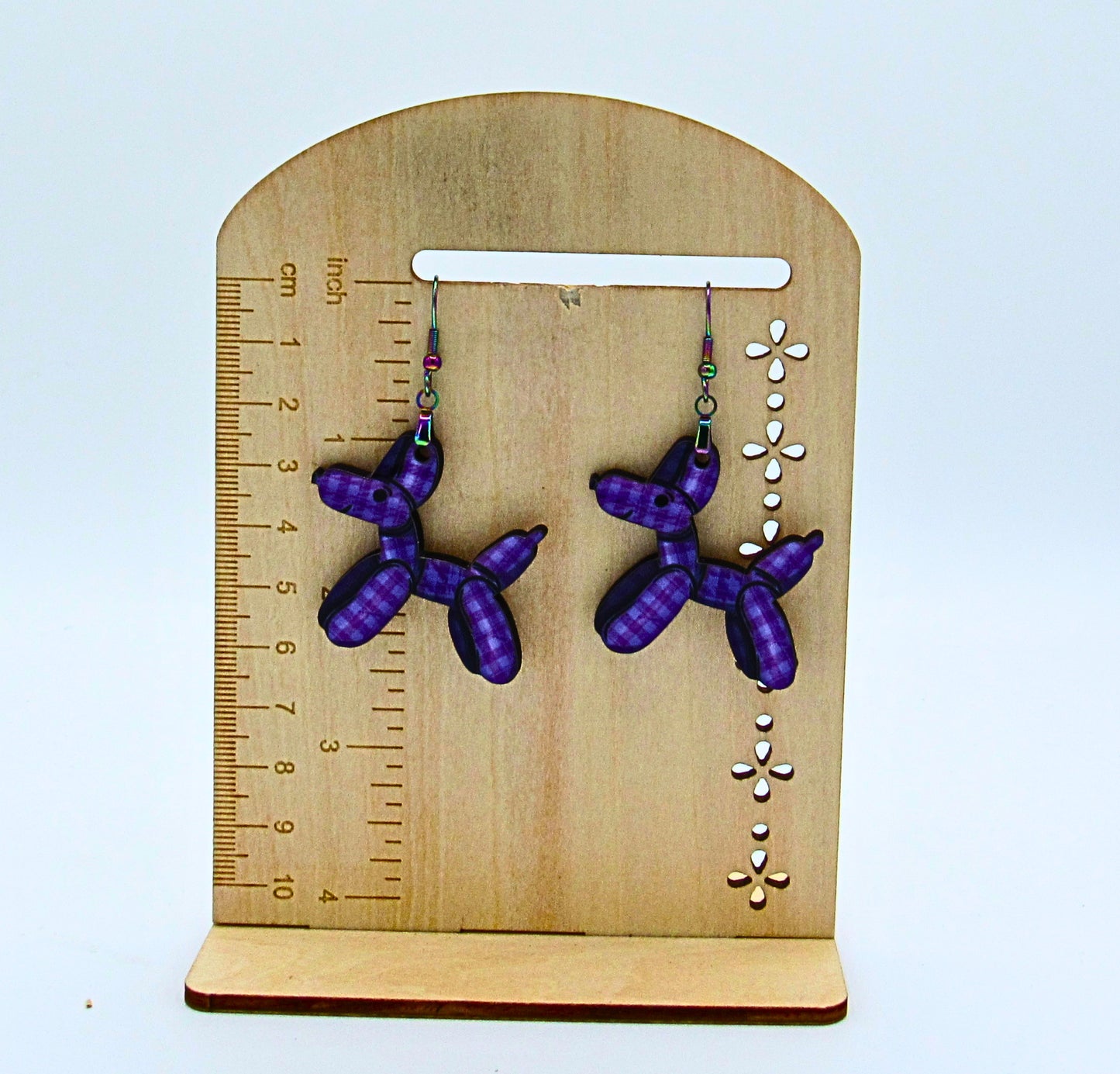 MDF-Dog Balloon Shaped Sublimated Earrings 1.5 inch