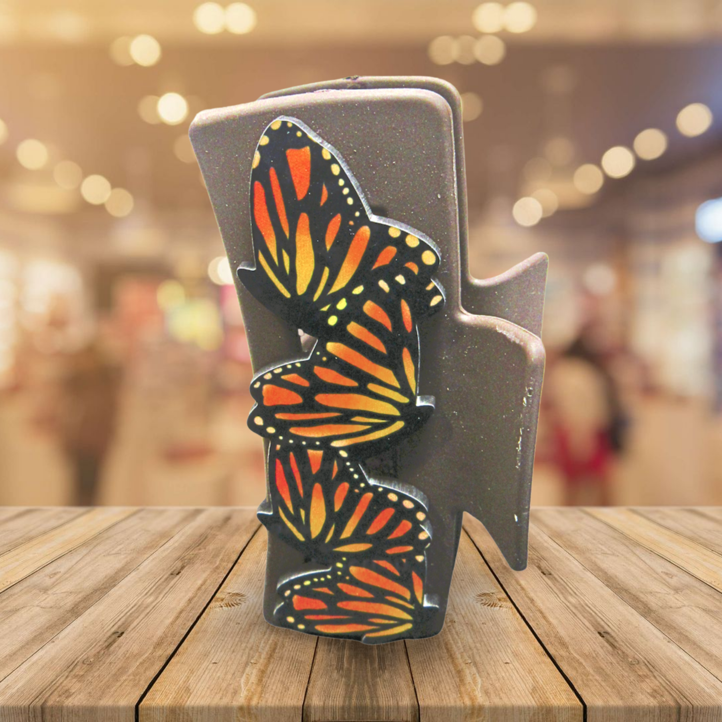 Butterfly Shaped Sublimated Hair Clip Large