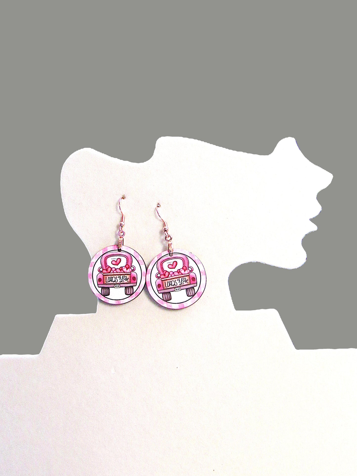Round Shaped Sublimated 1 inch Earrings