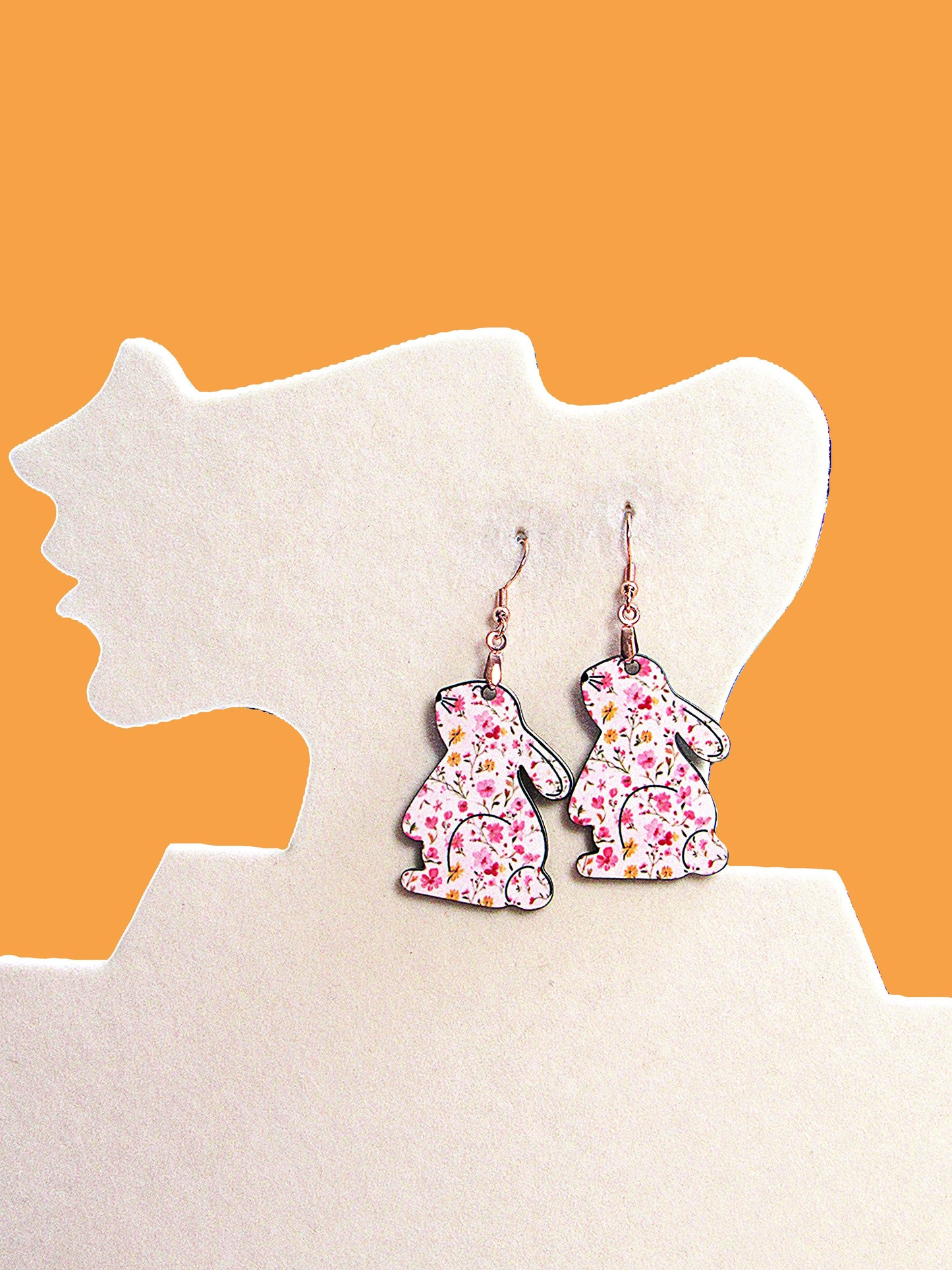 Bunny Shaped Sublimated Earrings