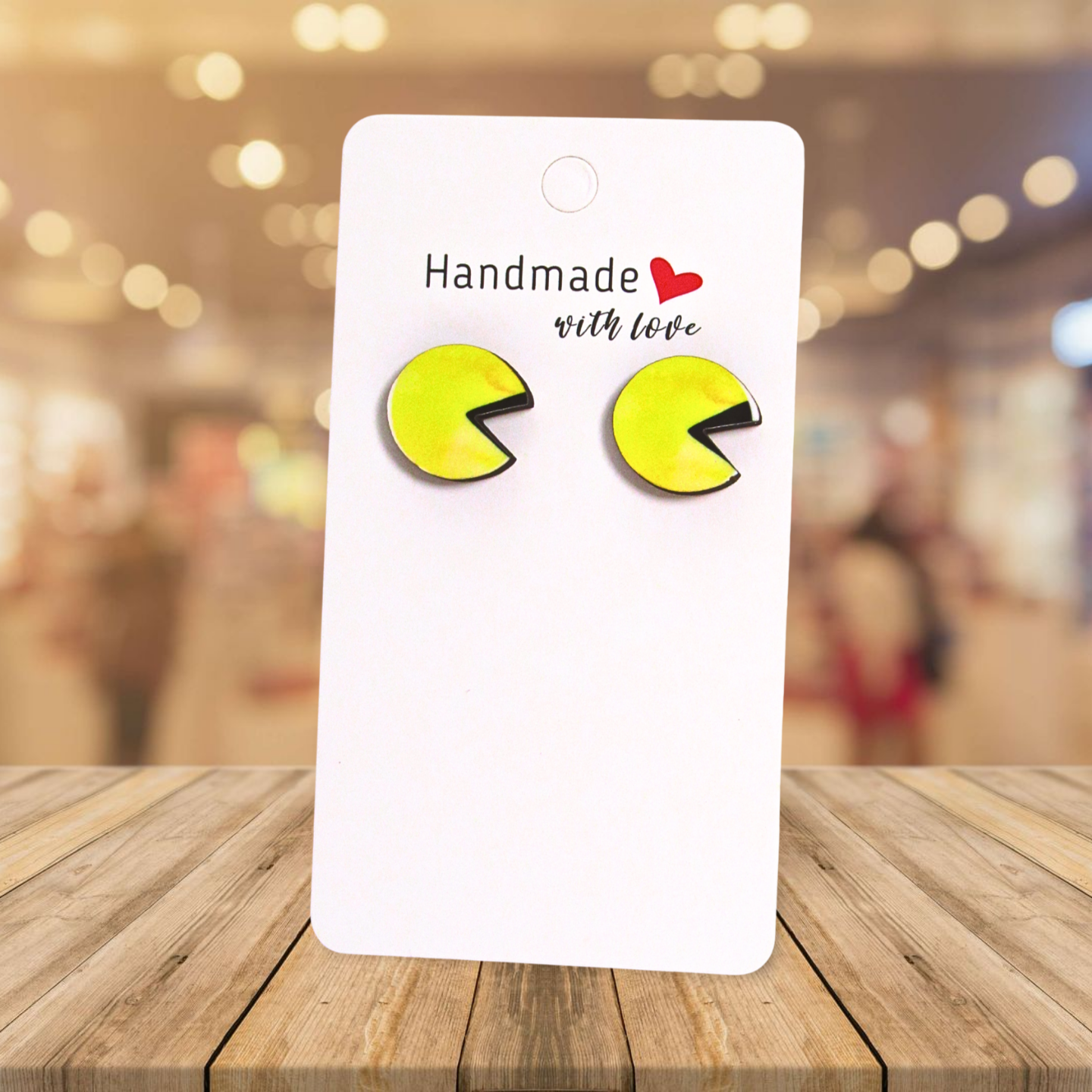 Lilypad Shaped Sublimated Stud Earrings