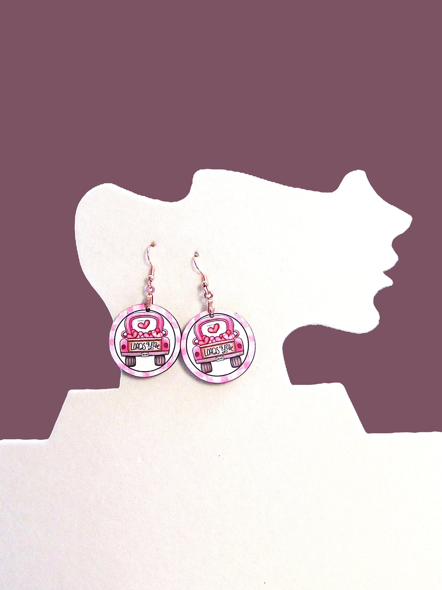 Round Shaped Sublimated 1 inch Earrings