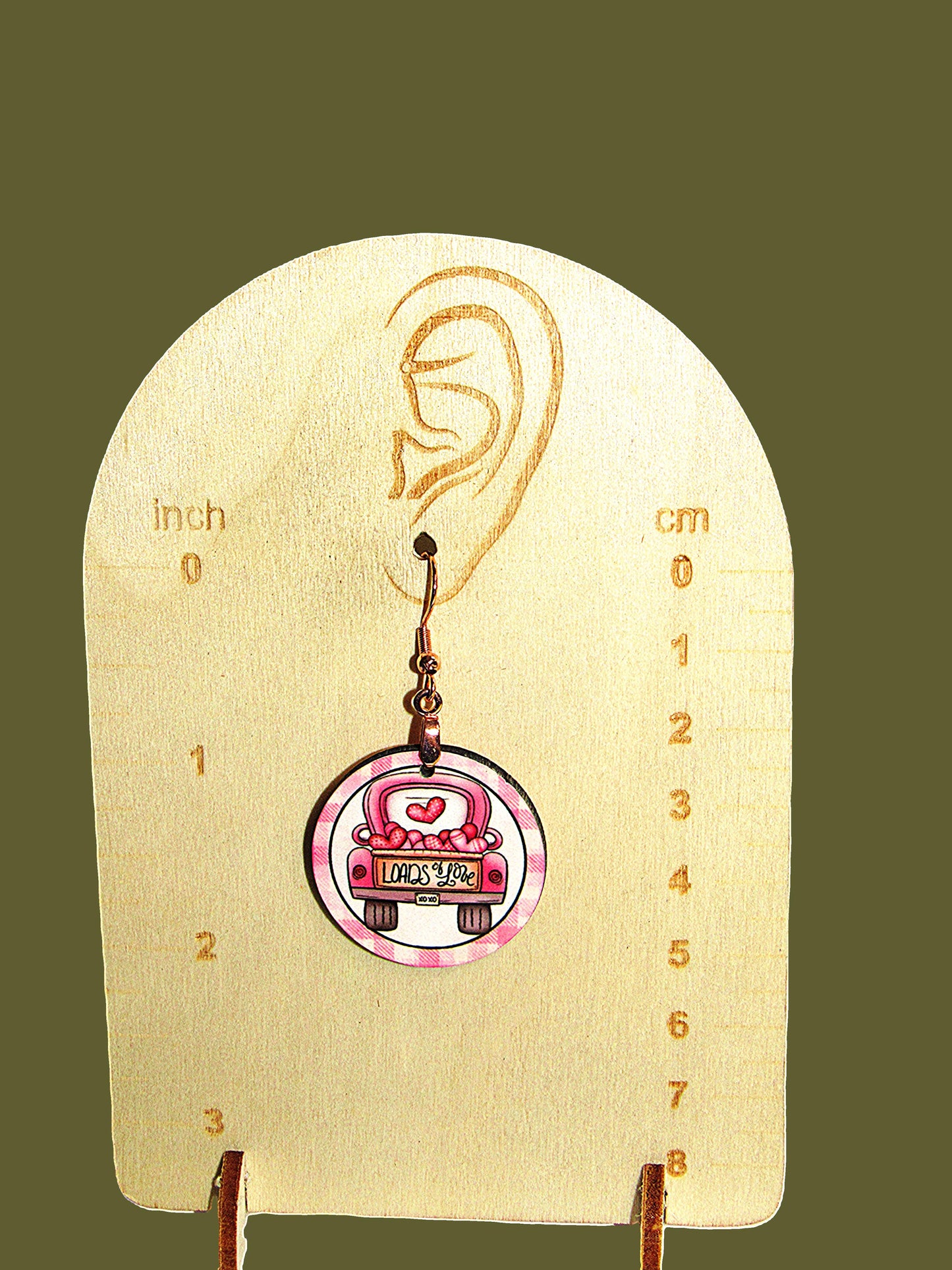 Round Shaped Sublimated 1 inch Earrings
