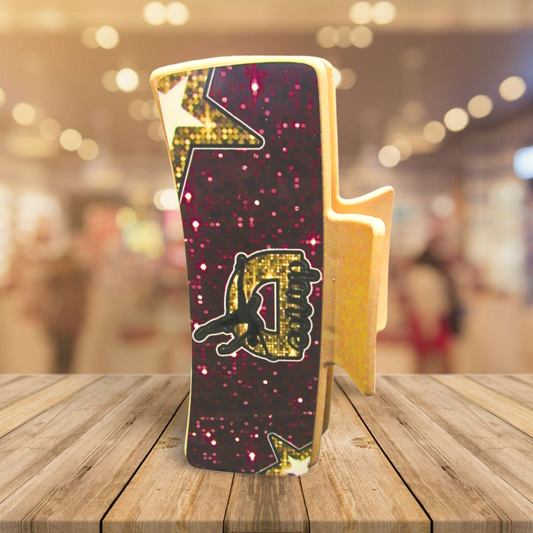 Dance Themed Large Sublimated Hair Claw Clip