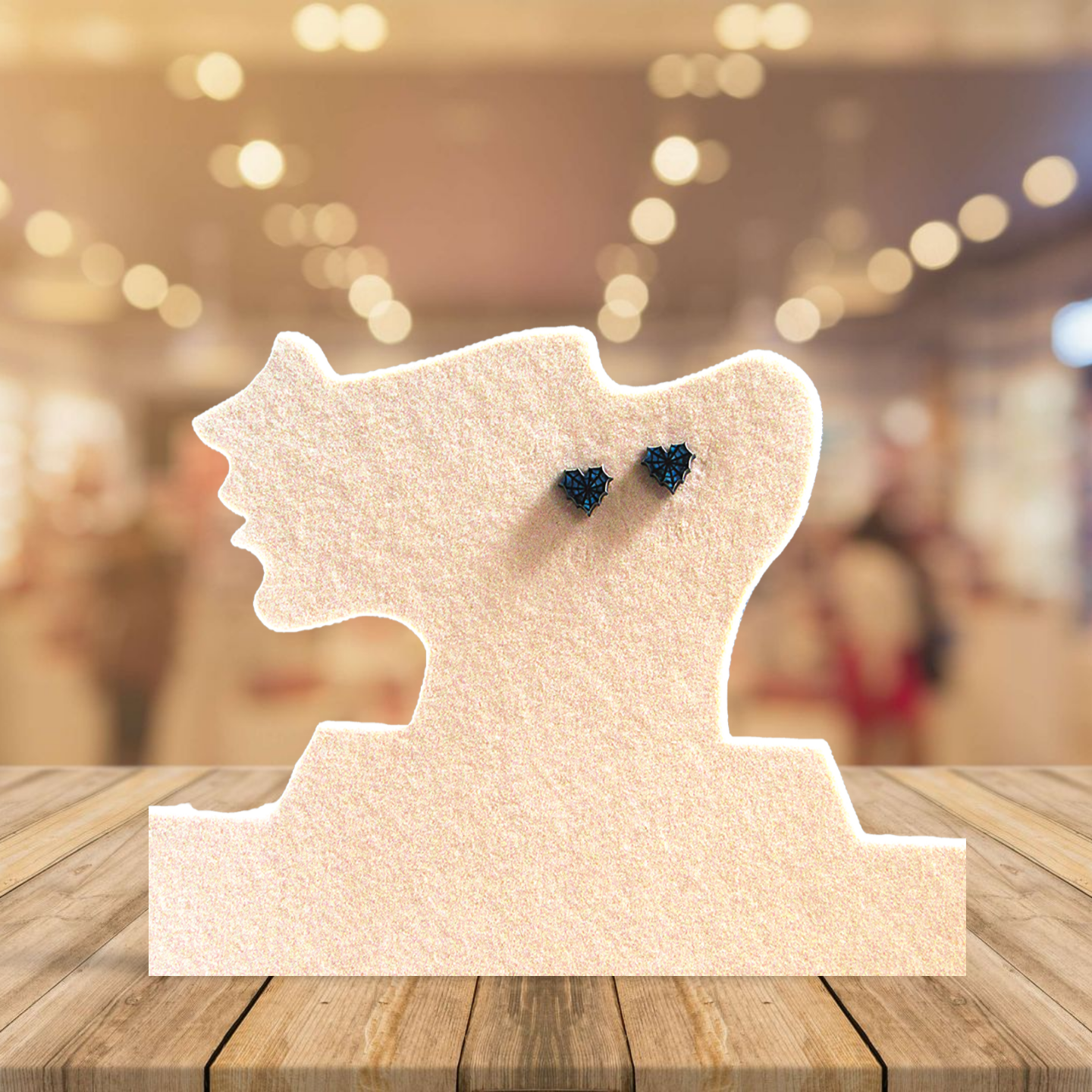 Heart Web Shaped Sublimated Stud Earring