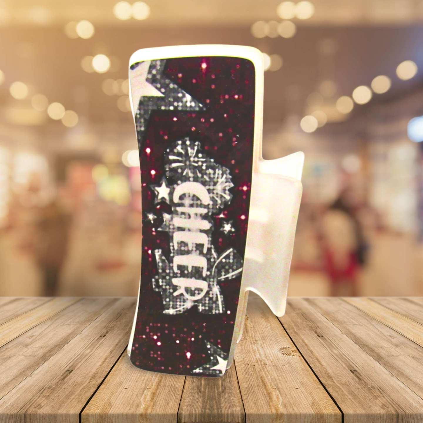 Cheer Themed Large Sublimated Hair Claw Clip
