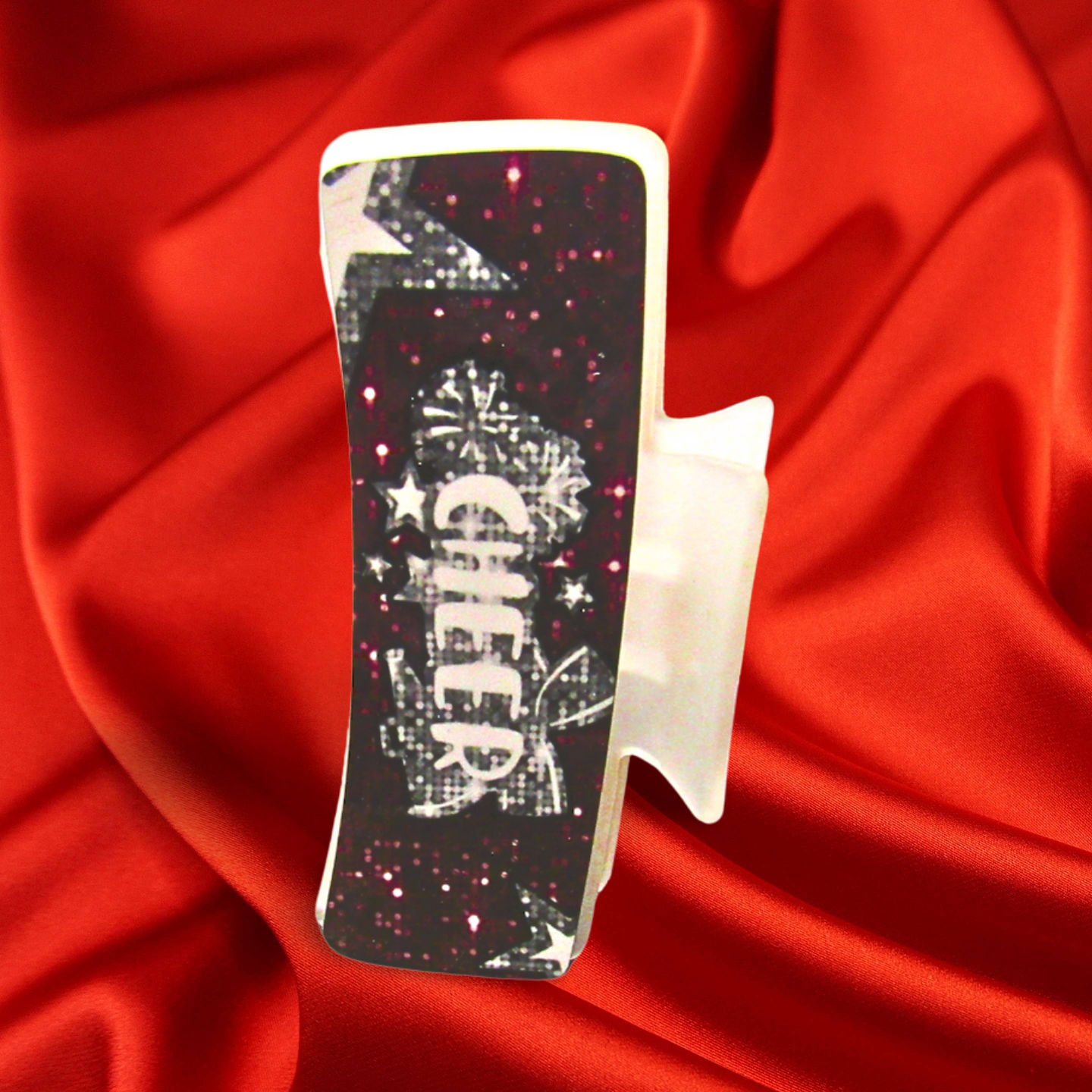 Cheer Themed Large Sublimated Hair Claw Clip
