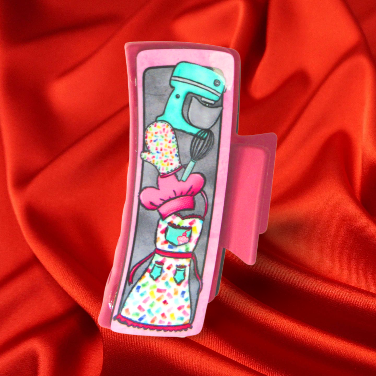 Large Sublimated Hair Claw Clip