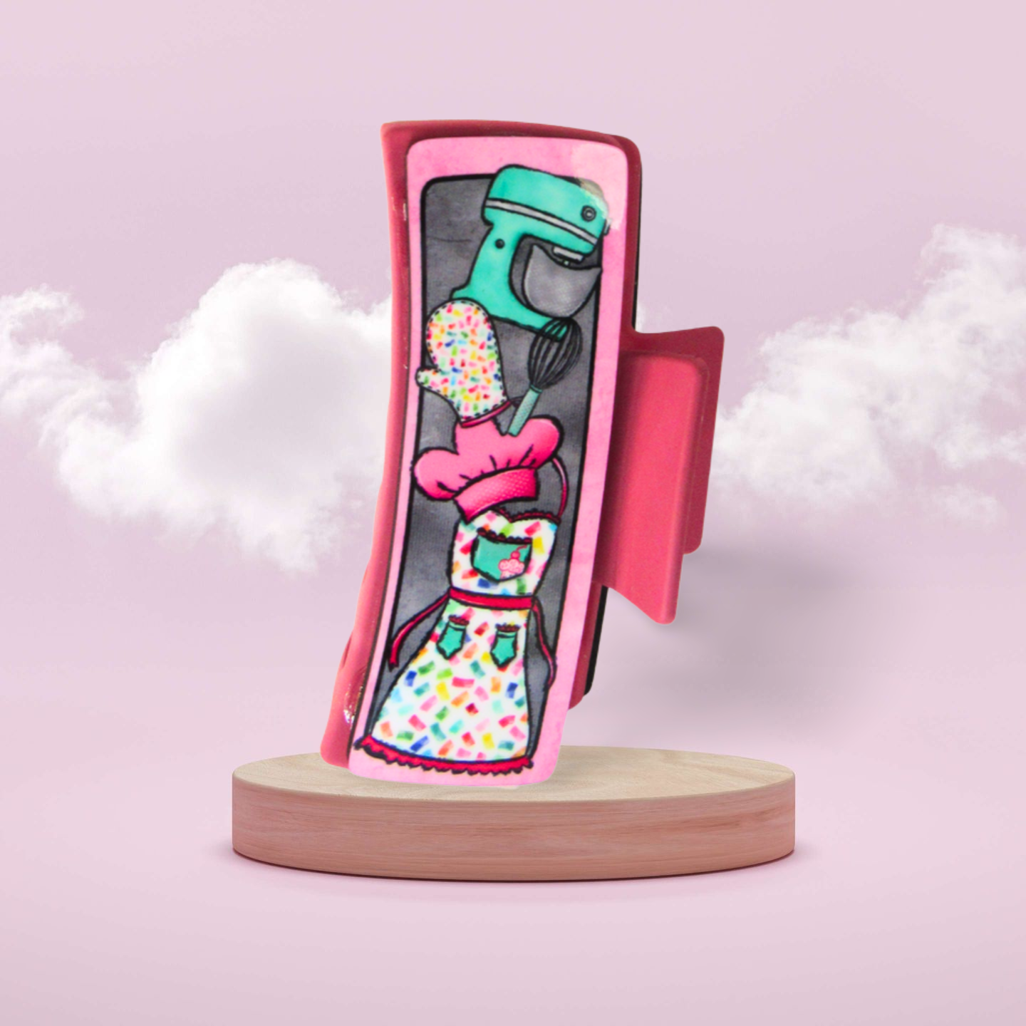 Large Sublimated Hair Claw Clip