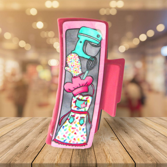 Large Sublimated Hair Claw Clip