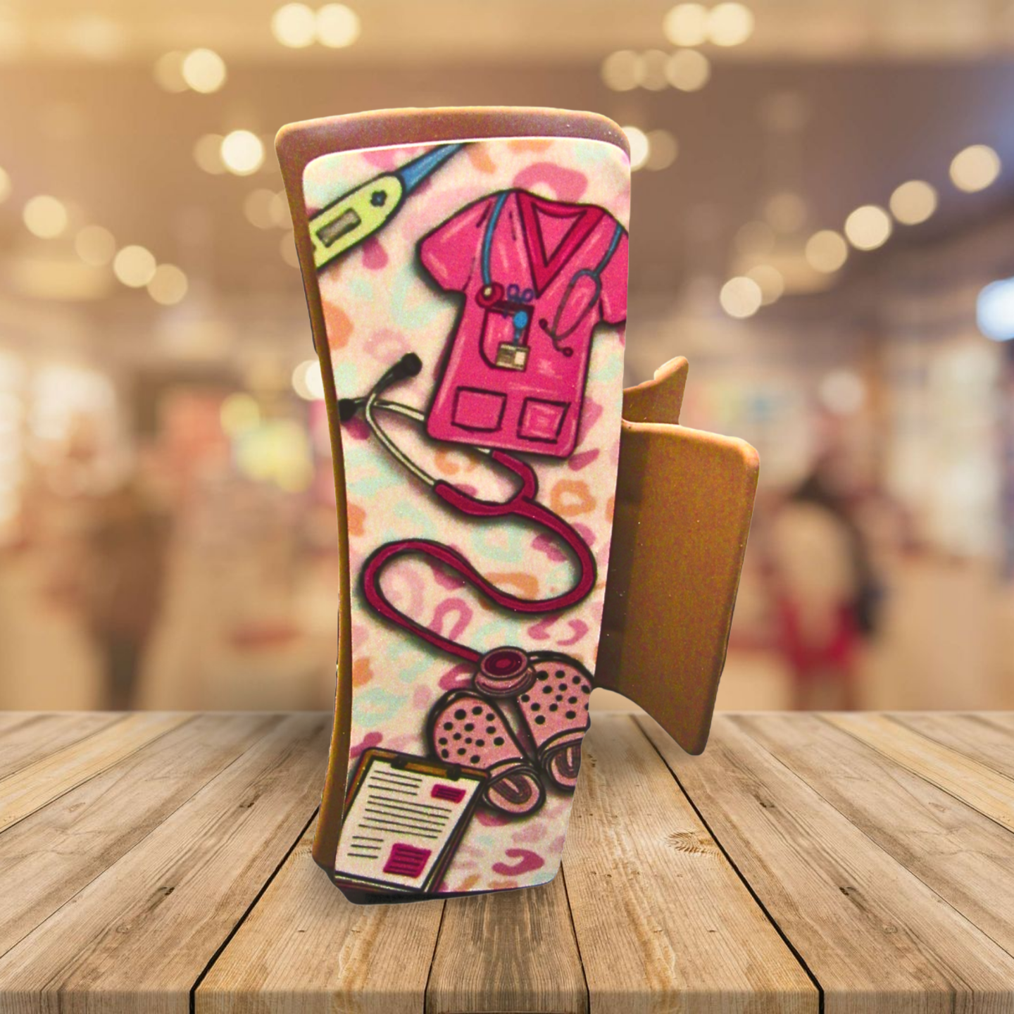 Nurse Themed Sublimated Hair Clip MDF