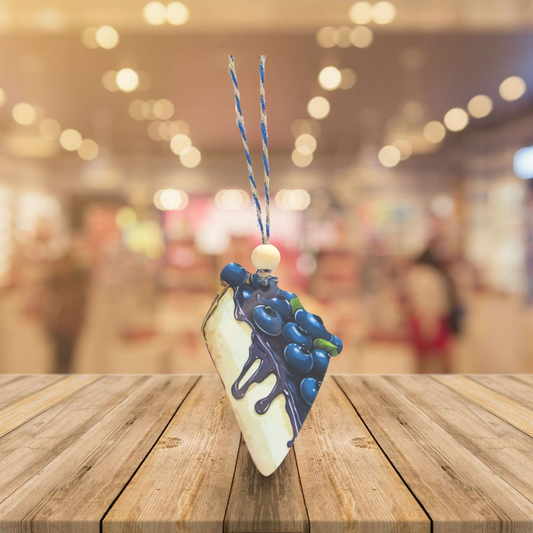 Pie Slice Shaped Sublimated Ornament