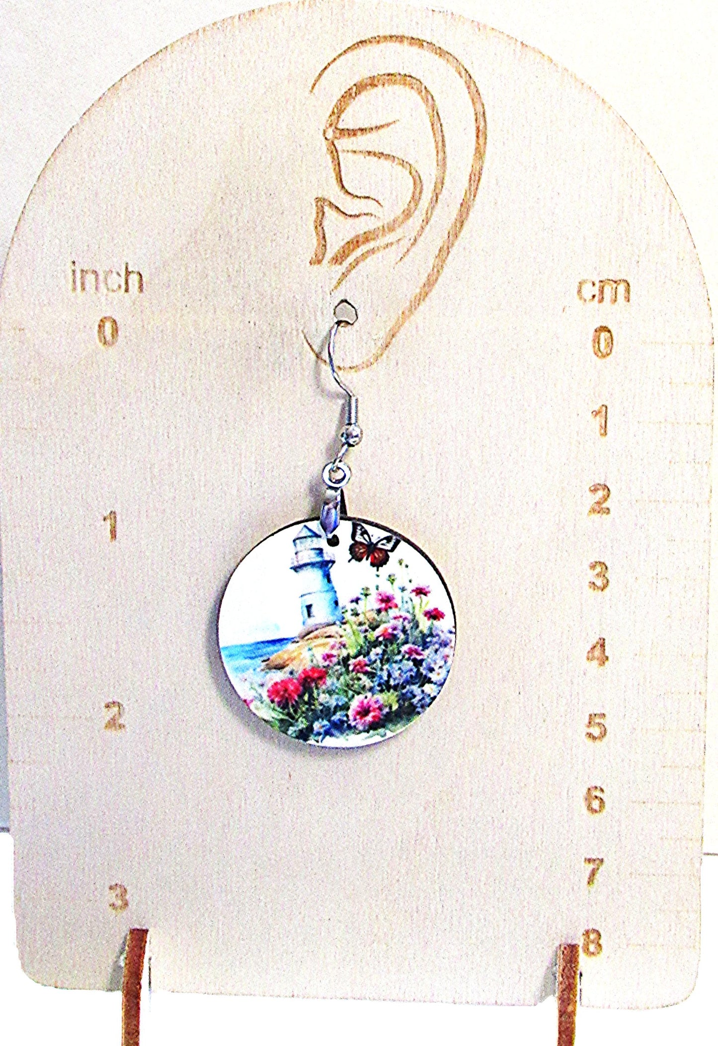 Round Shaped Sublimated 1 inch Earrings