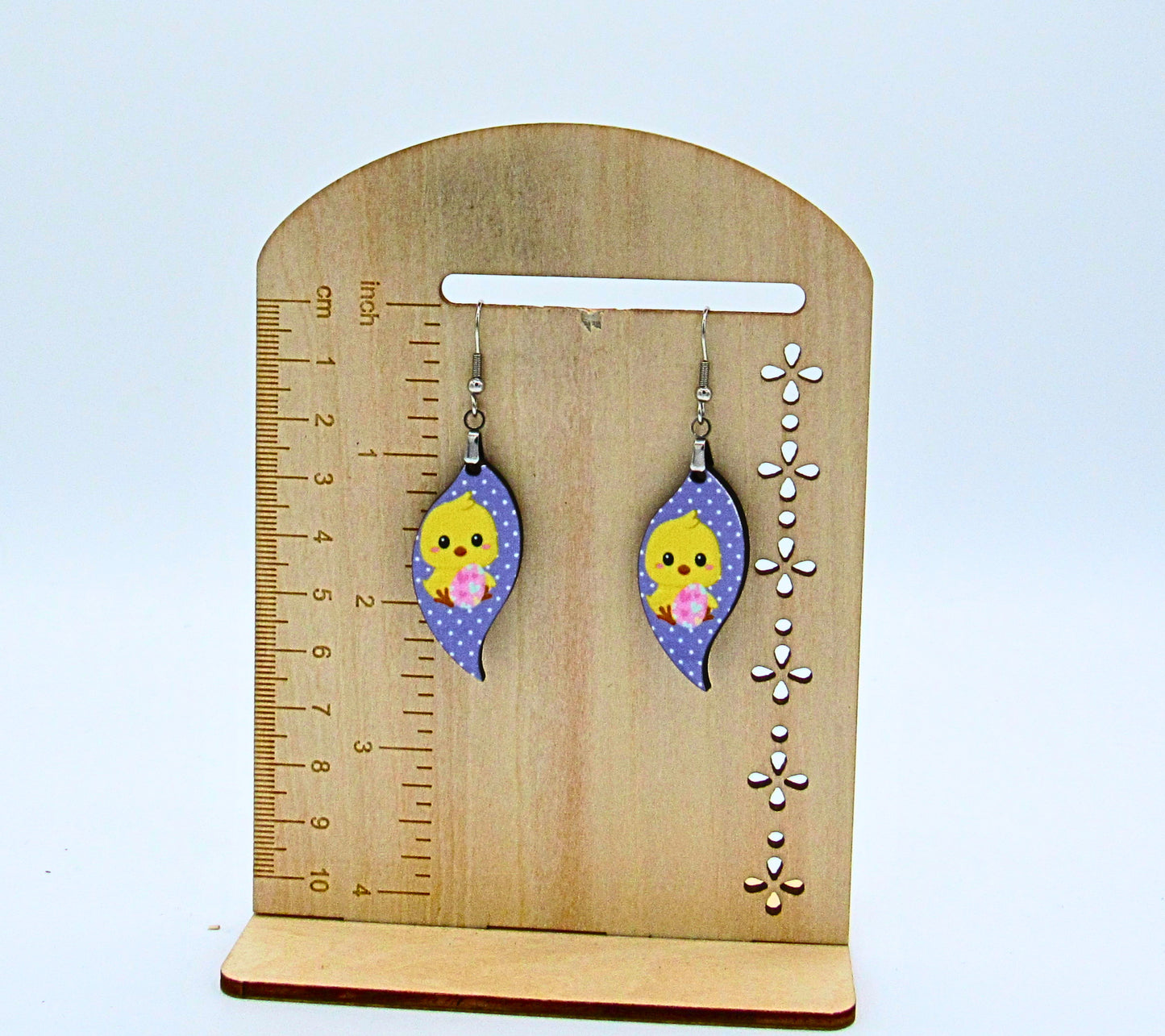 MDF-Swirl Drop Shaped Sublimated Earring 1.5 inch