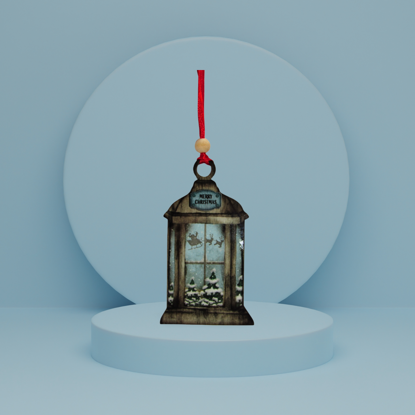 Lantern Shaped Sublimated Ornament