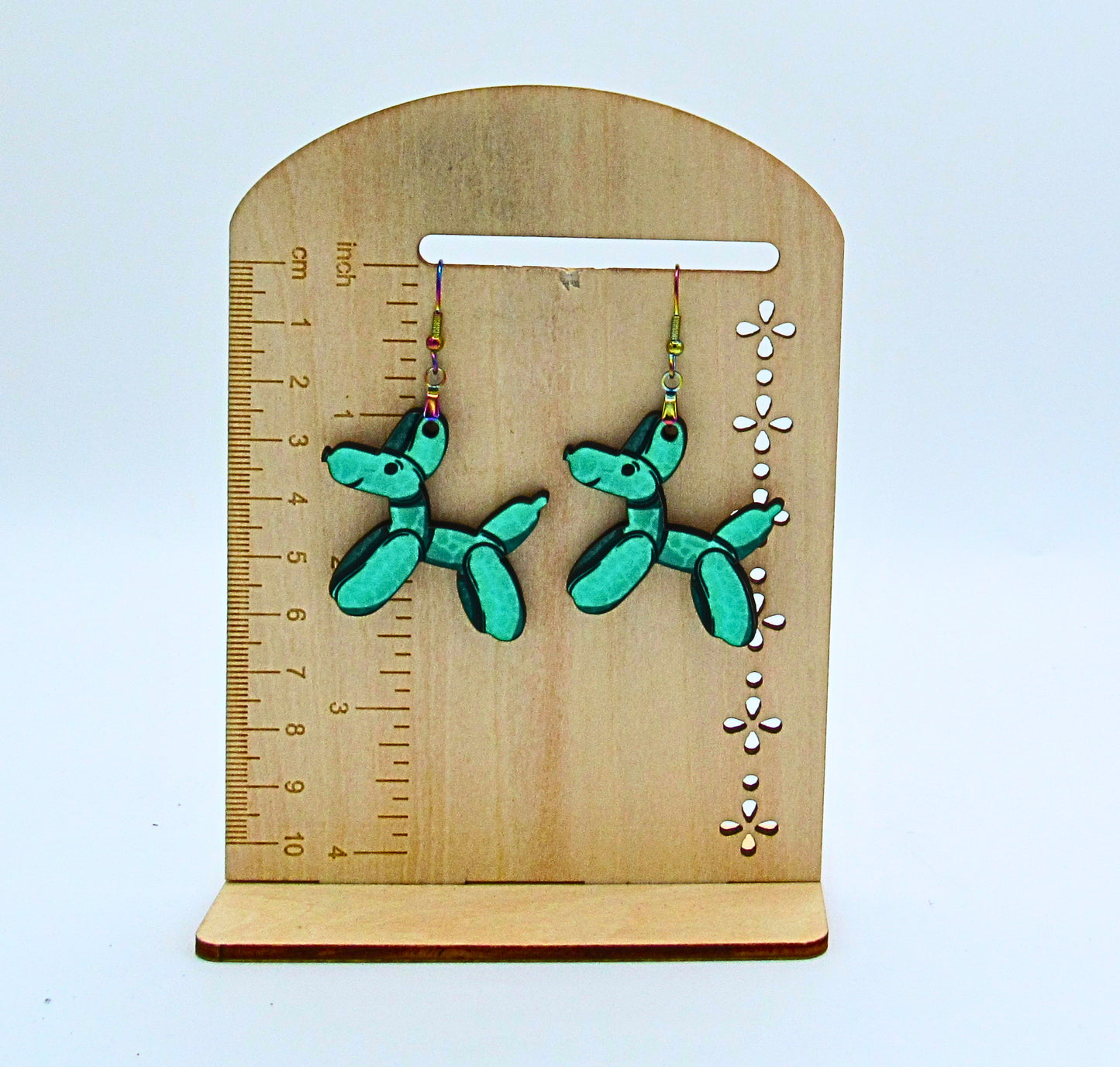 MDF-Dog Balloon Shaped Sublimated Earrings 1.5 inch